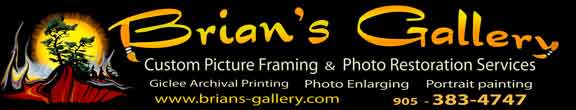 Brians Gallery photo plaque mounting services
