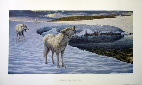 Lee kromschroeder Along the Watch - Arctic Wolves