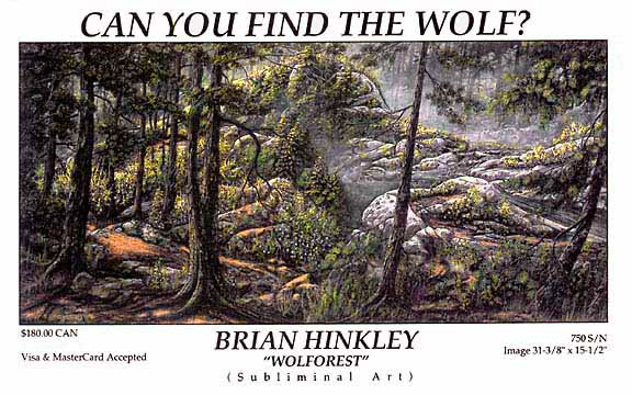 Brian Hinkley - Wolforest - Subliminal art