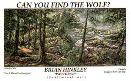 subliminal art brian hinkley Wolforest